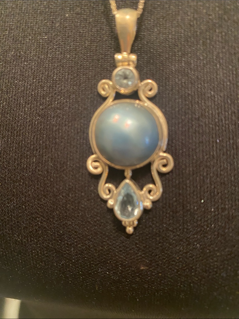 Sterling silver Pendant Necklace and matching bracelet.